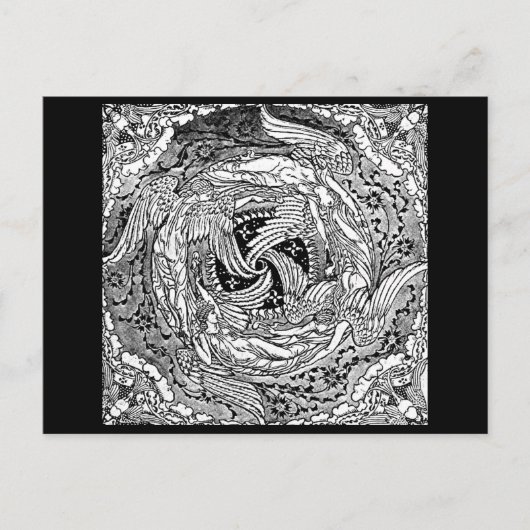 Briefkaart- Illustratie-Walter Crane 62 Briefkaart (Voorkant)