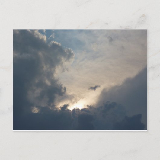 Briefkaart in de lucht - spiriën in de lucht (Voorkant)