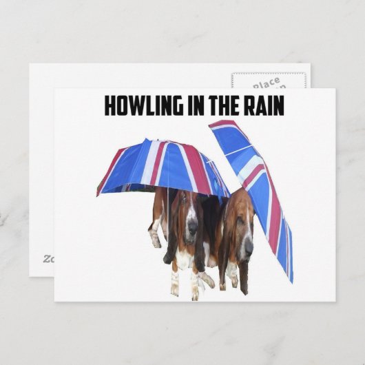 Briefkaart in de regen (Voorkant / Achterkant)