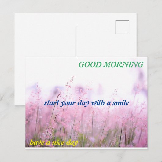 briefkaart in goede ochtend (Voorkant / Achterkant)
