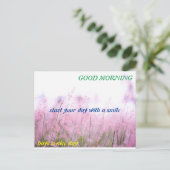 briefkaart in goede ochtend (Staand voorkant)