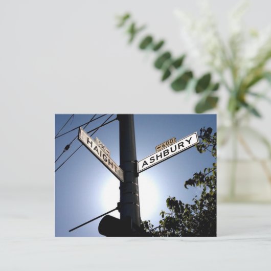 Briefkaart in Haight & Ashbury (Staand voorkant)