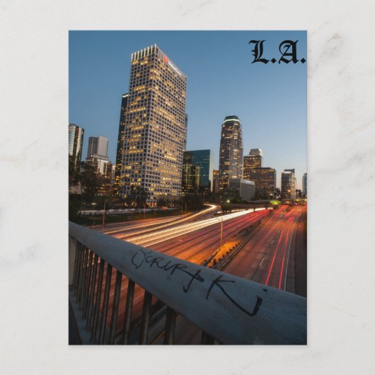 Briefkaart in het binnenland L.A. (Voorkant)