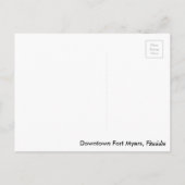 Briefkaart in het centrum van Fort Myers Florida (Achterkant)