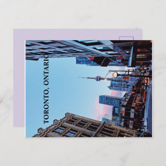 Briefkaart in het centrum van Toronto (Voorkant / Achterkant)