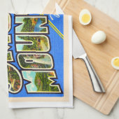 Briefkaart in het Grote Smoky-gebergte Theedoek (Quarter Fold)