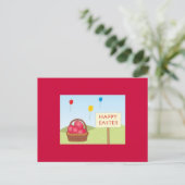 Briefkaart in het rood (Staand voorkant)