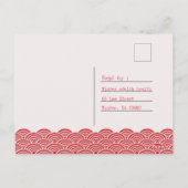 Briefkaart in Japanse stijl, eenvoudig uniek brief (Achterkant)