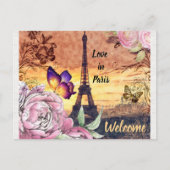 Briefkaart in Parijs (Voorkant)