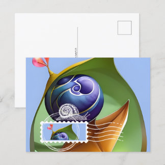 Briefkaart in stijl Maxi Kaart, Slak, Postcrossing