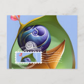 Briefkaart in stijl Maxi Kaart, Slak, Postcrossing (Voorkant)