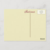 BRIEFKAART - INDIANA (Achterkant)