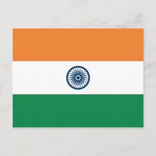 Briefkaart Indiase vlag
