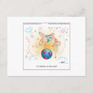 BRIEFKAART INFINITEIT EN BEYOND Cartoon