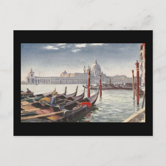 Briefkaart Ingang op het Grote Kanaal (Voorkant)
