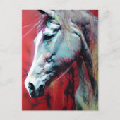 Briefkaart inktpaarden (Voorkant)