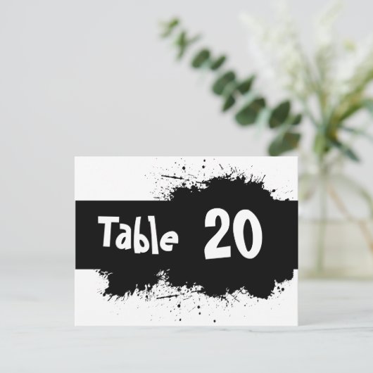 Briefkaart inktvlektabel (Staand voorkant)