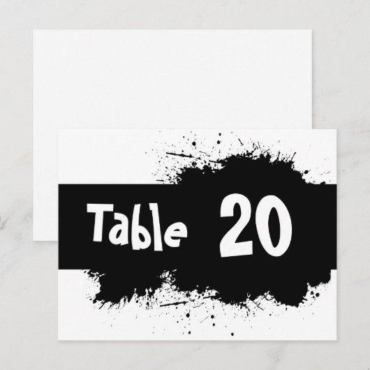 Briefkaart inktvlektabel (Voorkant / Achterkant)