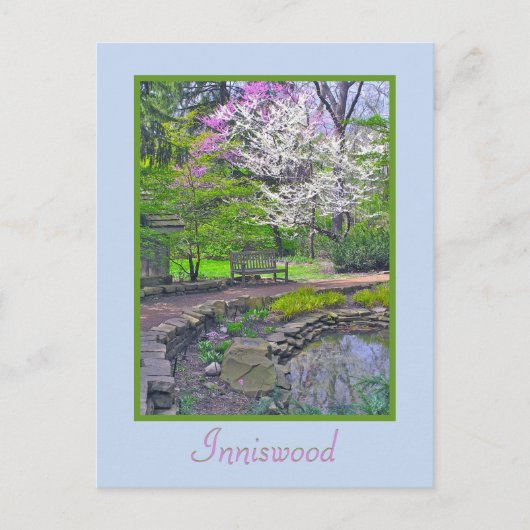 BRIEFKAART, INNISWOOD GARDEN/"SPRING SERENITY" BRIEFKAART (Voorkant)