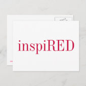 BRIEFKAART - inspiRED (Voorkant / Achterkant)