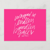 Briefkaart Inspirerend citaat Handgeschreven lette (Voorkant)