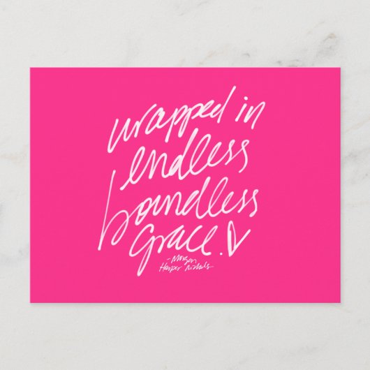 Briefkaart Inspirerend citaat Handgeschreven lette (Voorkant)