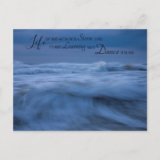 Briefkaart Inspirerend en Motivatie prijsopgave (Voorkant)