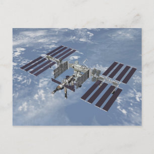 Briefkaart / Internationaal ruimtestation