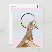 Briefkaart Internationale Vrouwendag (Voorkant / Achterkant)