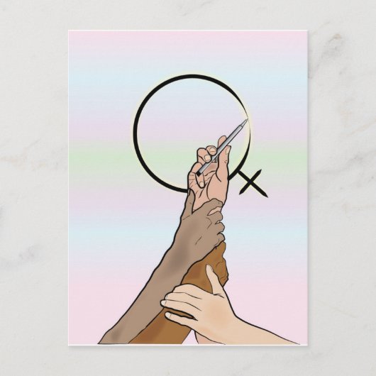 Briefkaart Internationale Vrouwendag (Voorkant)