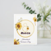 Briefkaart Internationale Vrouwendag 2025 (Staand voorkant)