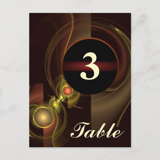 Briefkaart Intimate Connection Table Number (Voorkant)