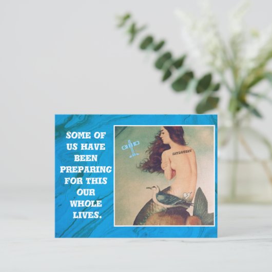 Briefkaart- Introvert Briefkaart (Staand voorkant)