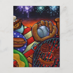 BRIEFKAART INVITATIE Zomergrillen 4 juli PC