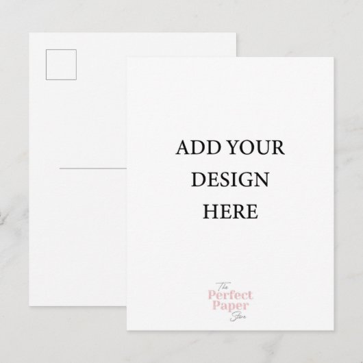 Briefkaart Invitation Portrait (Voorkant / Achterkant)