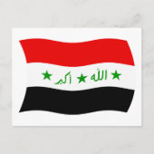 Briefkaart Irak-vlag (Voorkant)