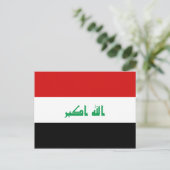 Briefkaart Irak-vlag (Staand voorkant)