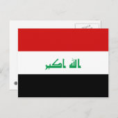 Briefkaart Irak-vlag (Voorkant / Achterkant)