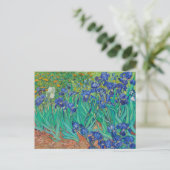 BRIEFKAART "IRISES 1889" VAN VINCENT Van Gogh (Staand voorkant)