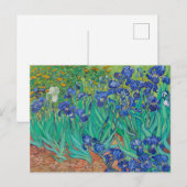 BRIEFKAART "IRISES 1889" VAN VINCENT Van Gogh (Voorkant / Achterkant)