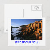 briefkaart "Irish Rock & Roll" (Voorkant / Achterkant)