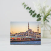 Briefkaart Istanbul, Turkije, uitzicht van de Bosp (Staand voorkant)
