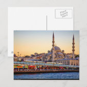 Briefkaart Istanbul, Turkije, uitzicht van de Bosp (Voorkant / Achterkant)