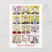 Briefkaart Italiaanse componisten (Voorkant)