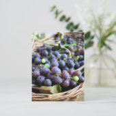 Briefkaart Italiaanse druiven (Staand voorkant)