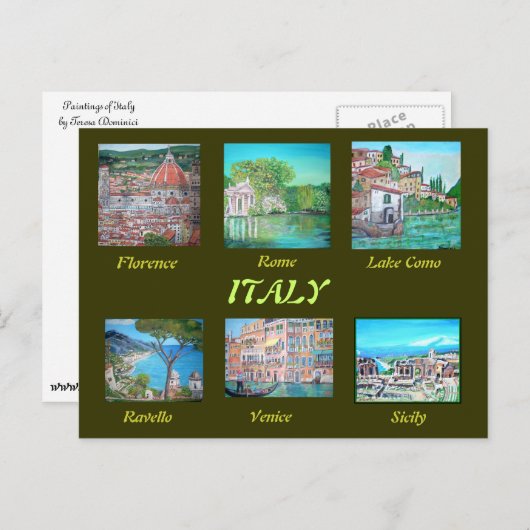 Briefkaart Italië (Voorkant / Achterkant)