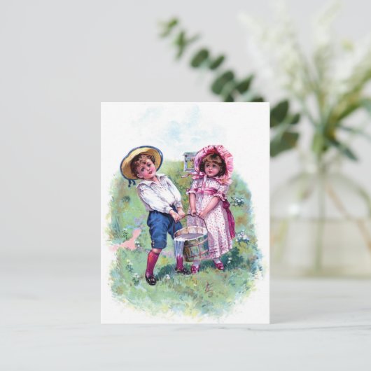 Briefkaart - Jack en Jill (Staand voorkant)