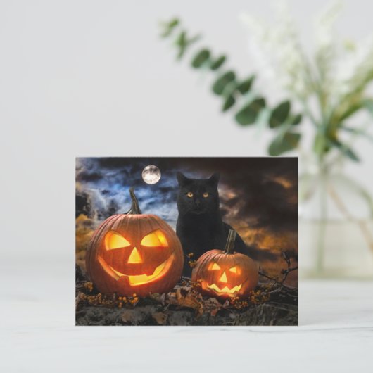 briefkaart "Jack O' Lantern & Jet" (Staand voorkant)