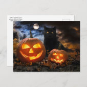 briefkaart "Jack O' Lantern & Jet" (Voorkant / Achterkant)