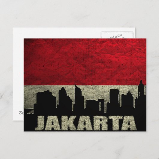 Briefkaart Jakarta (Voorkant / Achterkant)